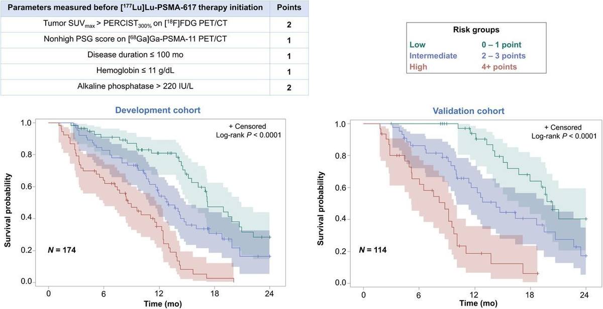 Prognostic Value of a Composite Score Incorporating Baseline [18F]FDG PET/CT and [68Ga]Ga-PSMA-11 PET/CT When Screening for [177Lu]Lu-PSMA Treatment Eligibility (PROFILE Study).的论文原文Figure 1
